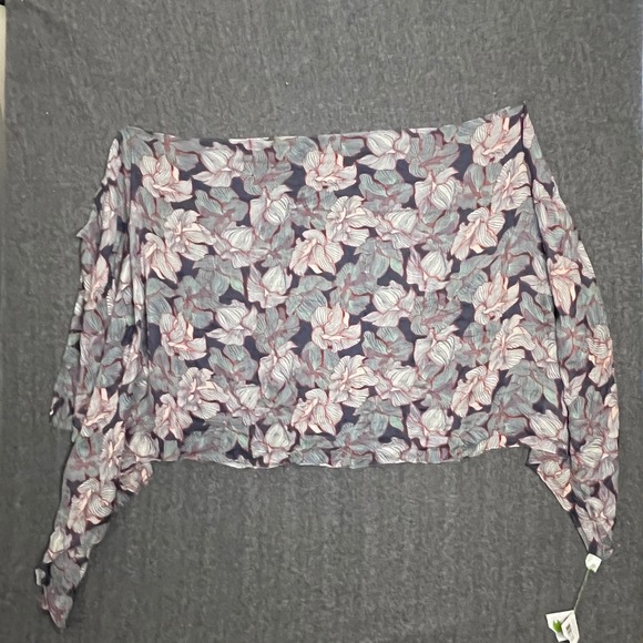 Vera Bradley Soft Fringe Scarf Paradise Floral Mint Rayon New With Tags Gift - Picture 5 of 9